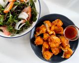 รูปขั้นตอนการทำที่ 3 ของ ดอกกะหล่ำอบซอสฮอทวิง🌶️🍅🍋Cauliflower Buffalo Wing🌶️🍅