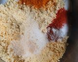 A picture of step 1 of Bread bhaji.