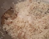 A picture of step 5 of Kerala style Nei choru (One pot meal ghee Rice).