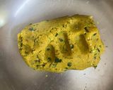 A picture of step 4 of OATS DAL BAATI (VEGAN).