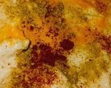 A picture of step 4 of Authentic Rickwach with Urad Dal and Colocasia leaves.