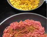Foto del paso 1 de la receta: Espaguetis con carne picada al curry