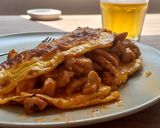 Foto del paso 4 de la receta: Omelette con pollo