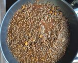 A picture of step 4 of Black dal with naan.
