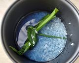 Foto langkah ke 2 dari resep Nasi biru bunga telang.