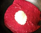 A picture of step 3 of Red Dragon Fruit Sooji Modak.
