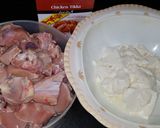 A picture of step 1 of Chicken tikka biryani.