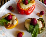 A picture of step 5 of Stuffed coloured capsicum.