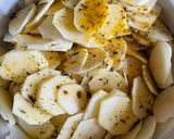 A picture of step 1 of Easy cheesy potato bake:.