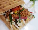 Crunchy salad in Waffle  #WokCooking recipe step 4 photo
