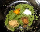 A picture of step 4 of Dhania Paneer (Coriander Paneer / Paneer in Coriander Gravy).