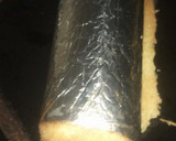 A picture of step 5 of Nutella log cake.