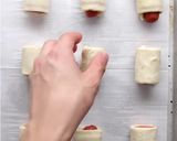 A picture of step 2 of Pigs In a blanket.