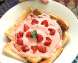 A picture of step 7 of The strawberry swirl#happybirthdayCookpad.