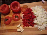 Zapallitos y Tomates rellenos