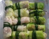 Hình bước làm 4 của món Canh bắp cải gói thịt