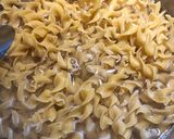 A picture of step 1 of Garlic Buttered Egg Noodles.