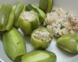 A picture of step 2 of Bharwa parwal(Stuffed pointed gourd).