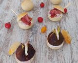 Une image de l'étape 8 de Minis burgers aux figues/chèvre/jambon cru.