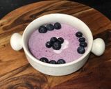 A picture of step 3 of UNIQUE Homemade Blueberries Shrikhand Without Any Added Sweetener.
