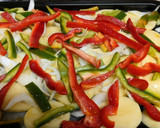 Foto del paso 3 de la receta: Caballa al horno con verduras y arroz verde vietnamita
