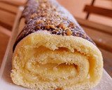 Foto del paso 5 de la receta: Bracito relleno de crema de limón y chocolate blanco con cobertura de chocolate y crocanti