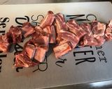 Une image de l'étape 1 de Travers de porc grillés marinade tomates et épices (et piments verts recette plancha).