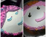 Foto langkah ke 8 dari resep Rainbow Birthday Cake.