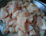 五彩雞肉燴飯的食譜步驟1照片