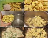 Foto del paso 7 de la receta: Tortelloni con salsa blanca de Queso, Setas, Nueces y Espinacas