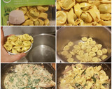 Foto del paso 7 de la receta: Tortelloni con salsa blanca de Queso, Setas, Nueces y Espinacas
