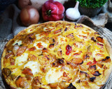 Foto del paso 5 de la receta: TARTA DE POLLO Y VERDURAS GRILLADAS ♥️