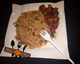 A picture of step 3 of Stir-fry Spaghetti & macaroni.