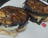 Foto del paso 6 de la receta: Bocaditos de berenjena🍆con queso🥯tomate y pollo🍅🍗🧀