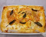 A picture of step 4 of Baked Pumpkin Pasta.