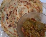 A picture of step 1 of Aloo ka lacha paratha.