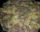 Foto del paso 4 de la receta Revueltos de champiñones y bacon