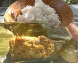 Foto langkah ke 7 dari resep Botok pisang klutuk/pisang biji.
