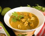 A picture of step 4 of Aam Kasundi Chingri Bhapa (Steamed Mango Mustard Prawn Curry - Bong style).