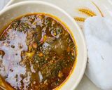 A picture of step 5 of Spinach and groundnut soup😋.