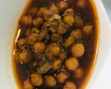 A picture of step 12 of Chana Chola, omellete and paratha.