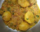 A picture of step 10 of Aloo dum biryani.