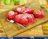 A picture of step 6 of Kolkata Special: Bhapa Sandesh- Strawberry Flavoured.
