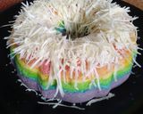 Foto langkah ke 6 dari resep Rainbow cake kukus.