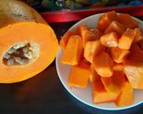 पपईफ्रुट सलाड (papyafruit salad recipe in marathi) रेसिपी स्टेप 2 फोटो 