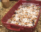 A picture of step 3 of 7 layer bar.
