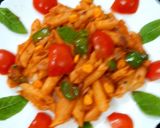 स्पाइसी रेड सॉस पास्ता (spicy red sauce pasta recipe in Hindi) रेसिपी चरण 6 फोटो