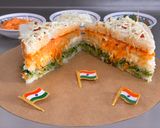 A picture of step 15 of Tiranga Sandwich (Republic Day Special).