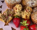 Φωτογραφία βήματος 5 της συνταγής Banana & strawberry muffins