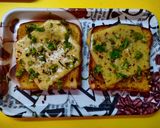 ईज़ी चीज़ी गार्लिक ब्रेड(Cheesy Garlic Bread Recipe in Hindi) रेसिपी चरण 4 फोटो